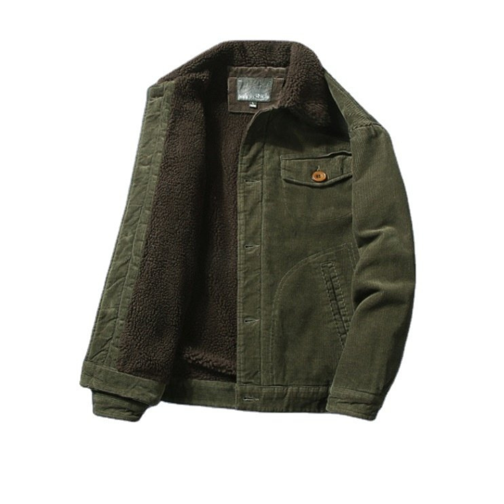 Dindo | Heren Corduroy Winter Jas | Warm