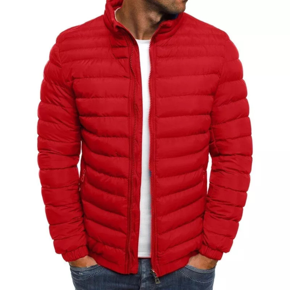 Dominick | Heren Warm Puffer Jasje | Rits Omhoog