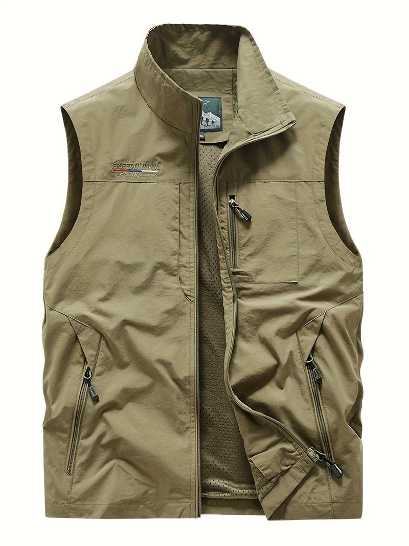 Talvar – Stoere heren cargo bodywarmer met ritsvakken