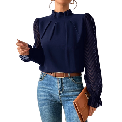 Alani | Dames Lange mouw Blouse | Elegant