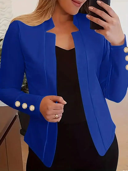 Grete - Stijlvolle lange blazer met open voorkant voor een moderne look