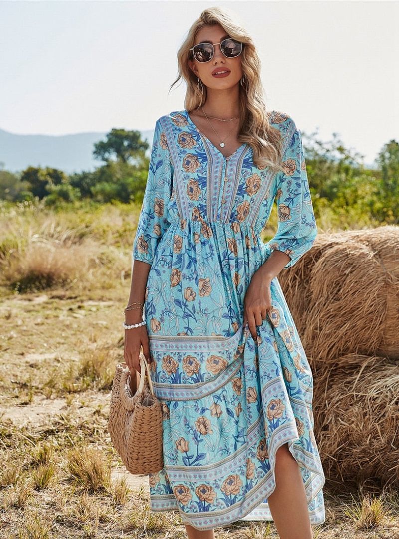 Leah - Bohemien Zomerjurk met Comfort