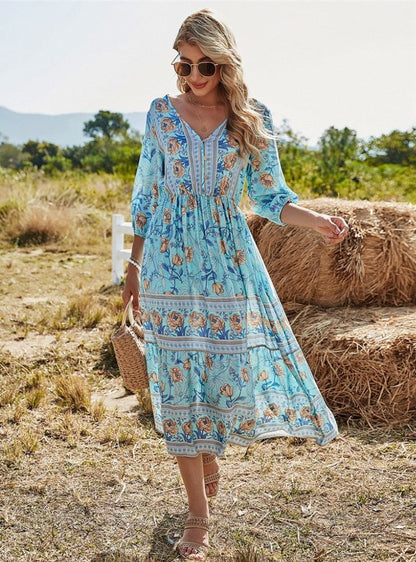 Leah - Bohemien Zomerjurk met Comfort