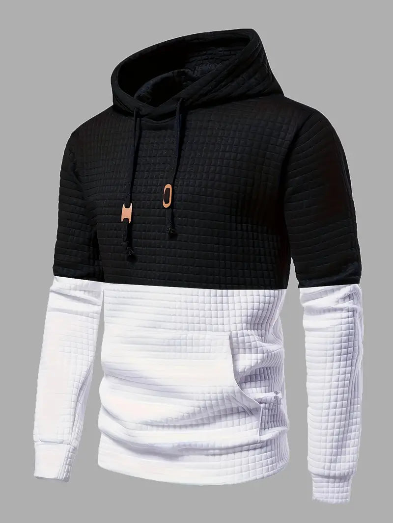 Lennard - Hippe Waffle Hoodie voor Mannen