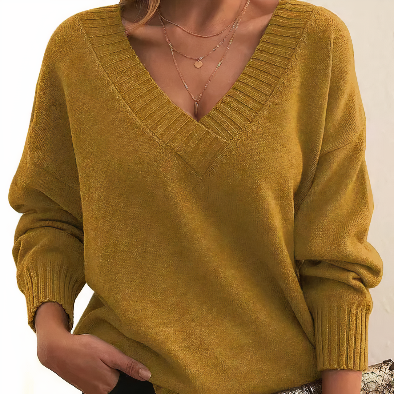 Amelinda - Elegante Kasjmier Pullover voor Herfst