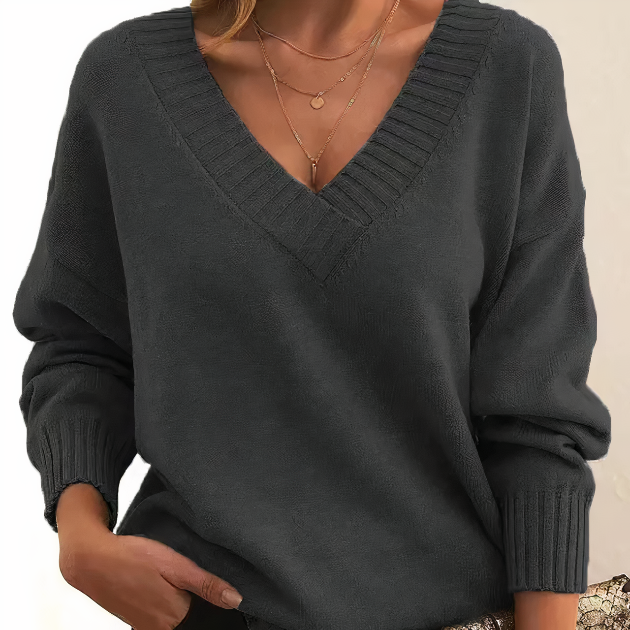 Amelinda - Elegante Kasjmier Pullover voor Herfst