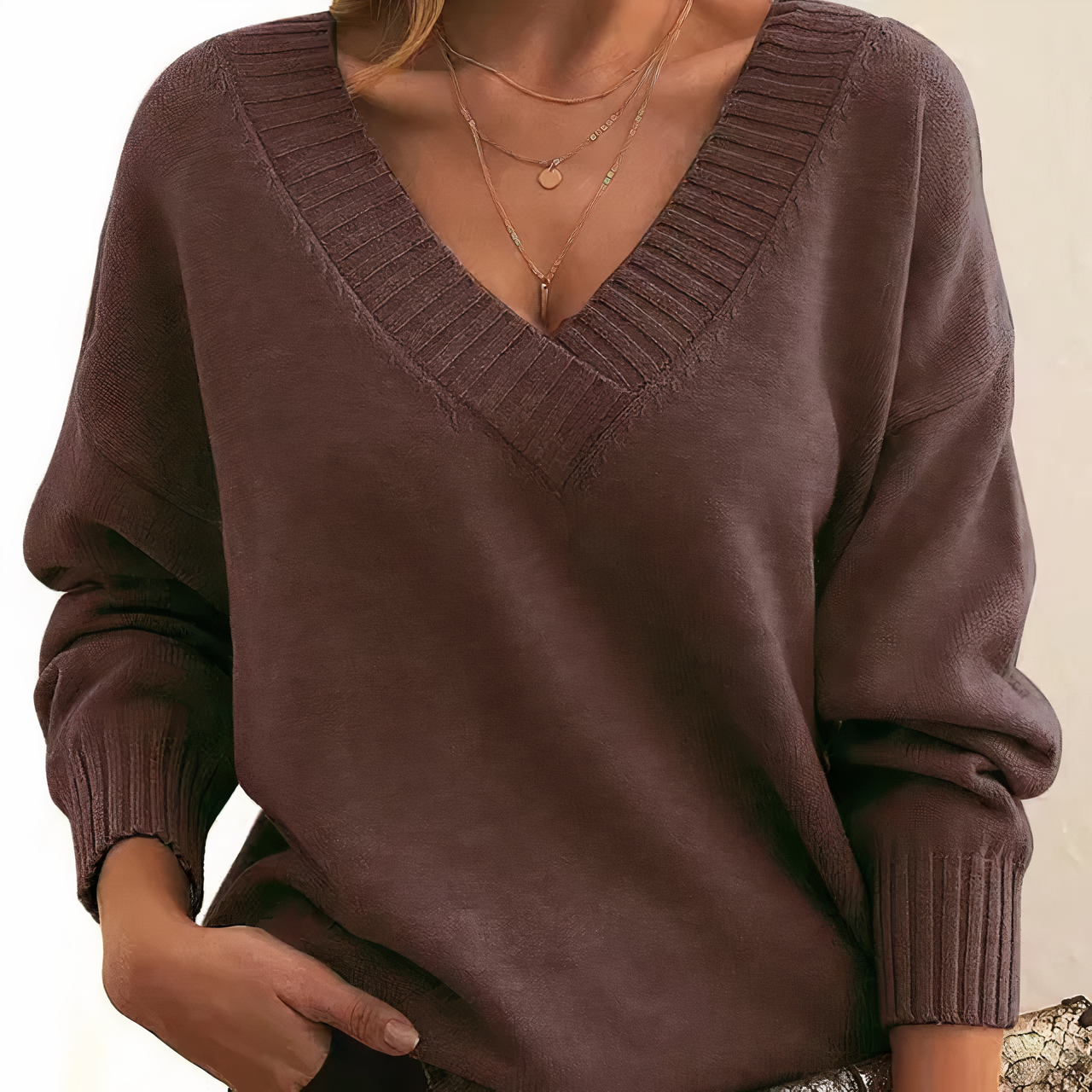 Amelinda - Elegante Kasjmier Pullover voor Herfst