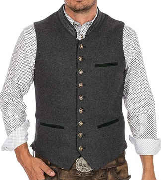 Rens - Elegante Herengilet in Grijs