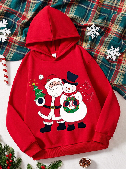 Kerststof – Trendy Hoodie voor de Feestdagen