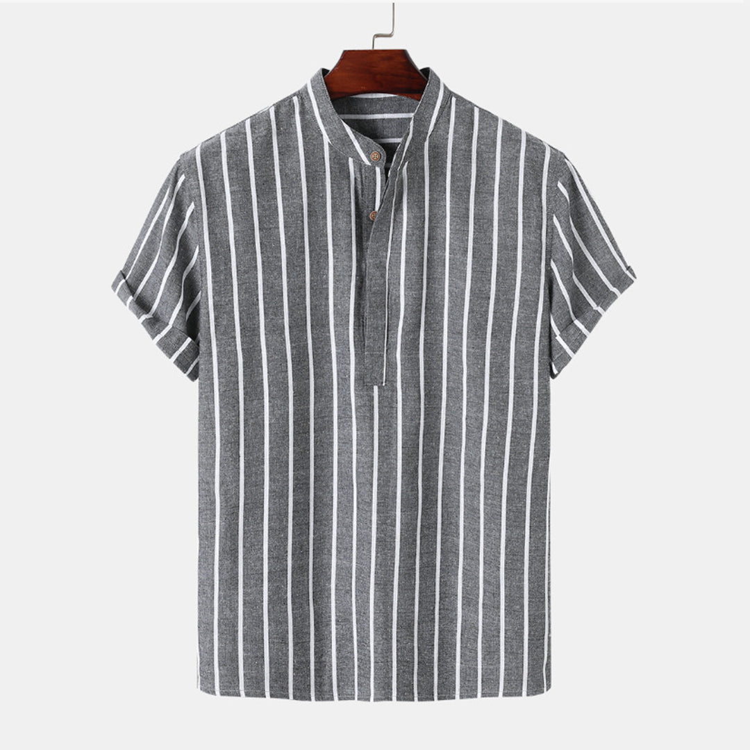 Elliot - Trendy Halve Knopshirt voor Heren