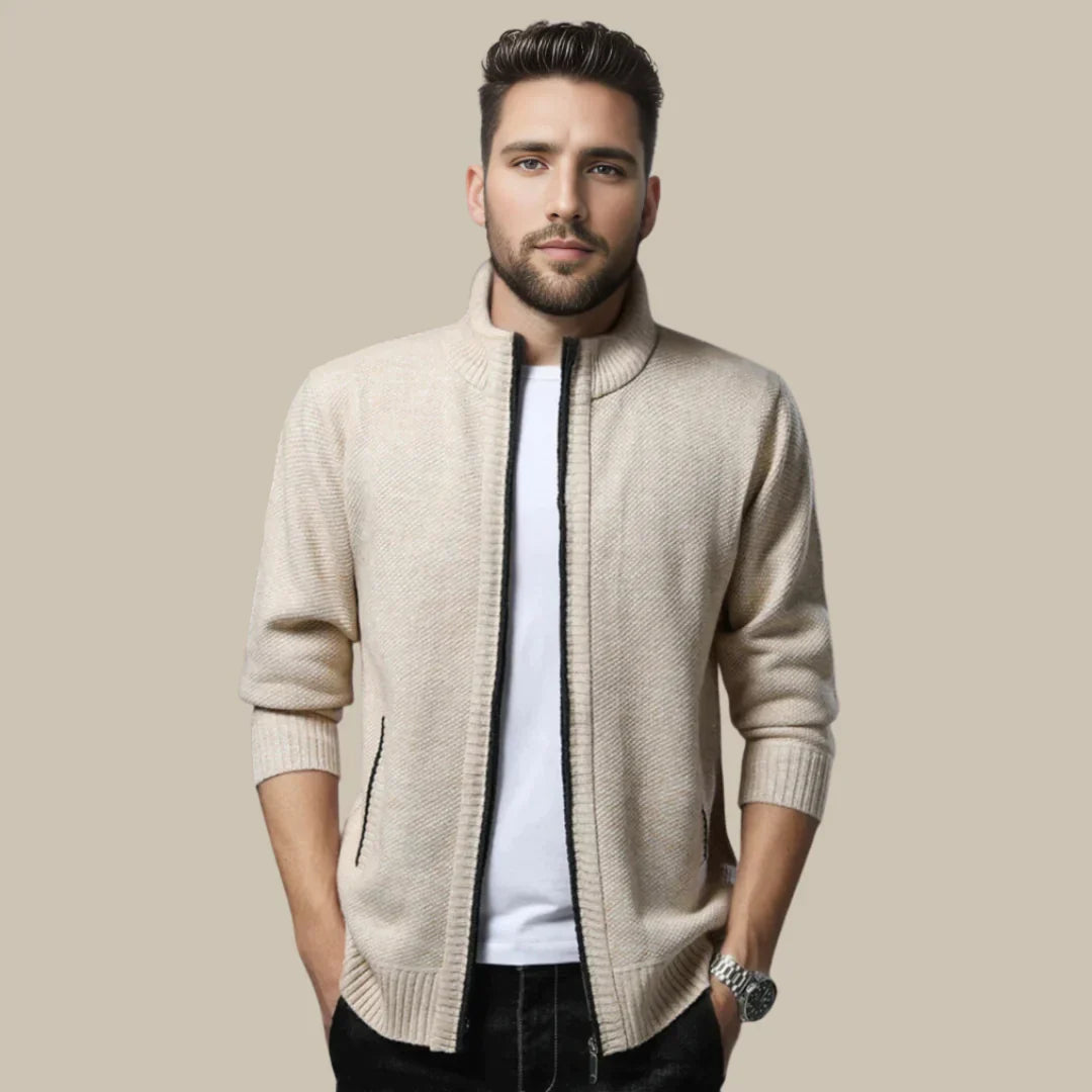 Eelco - Trendy Cardigan met Ritssluiting