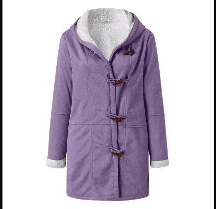 Ronja – Warme en Casual Fleece Jas met Capuchon voor Dames