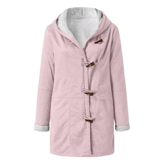 Ronja – Warme en Casual Fleece Jas met Capuchon voor Dames