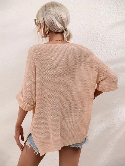 Anisah - Casual zomerse oversized gebreide blouse voor dames