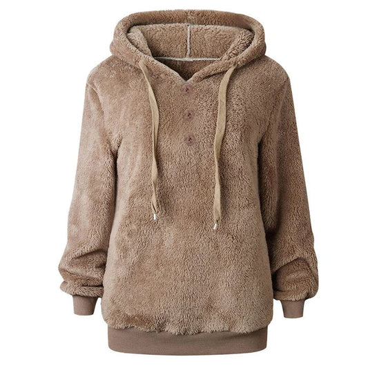 Sandara - Heerlijk warm fleece sweatshirt met capuchon