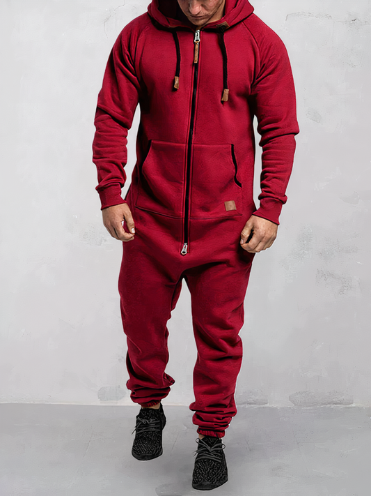 Zarro - Stijlvolle Jumpsuit met Capuchon voor Heren