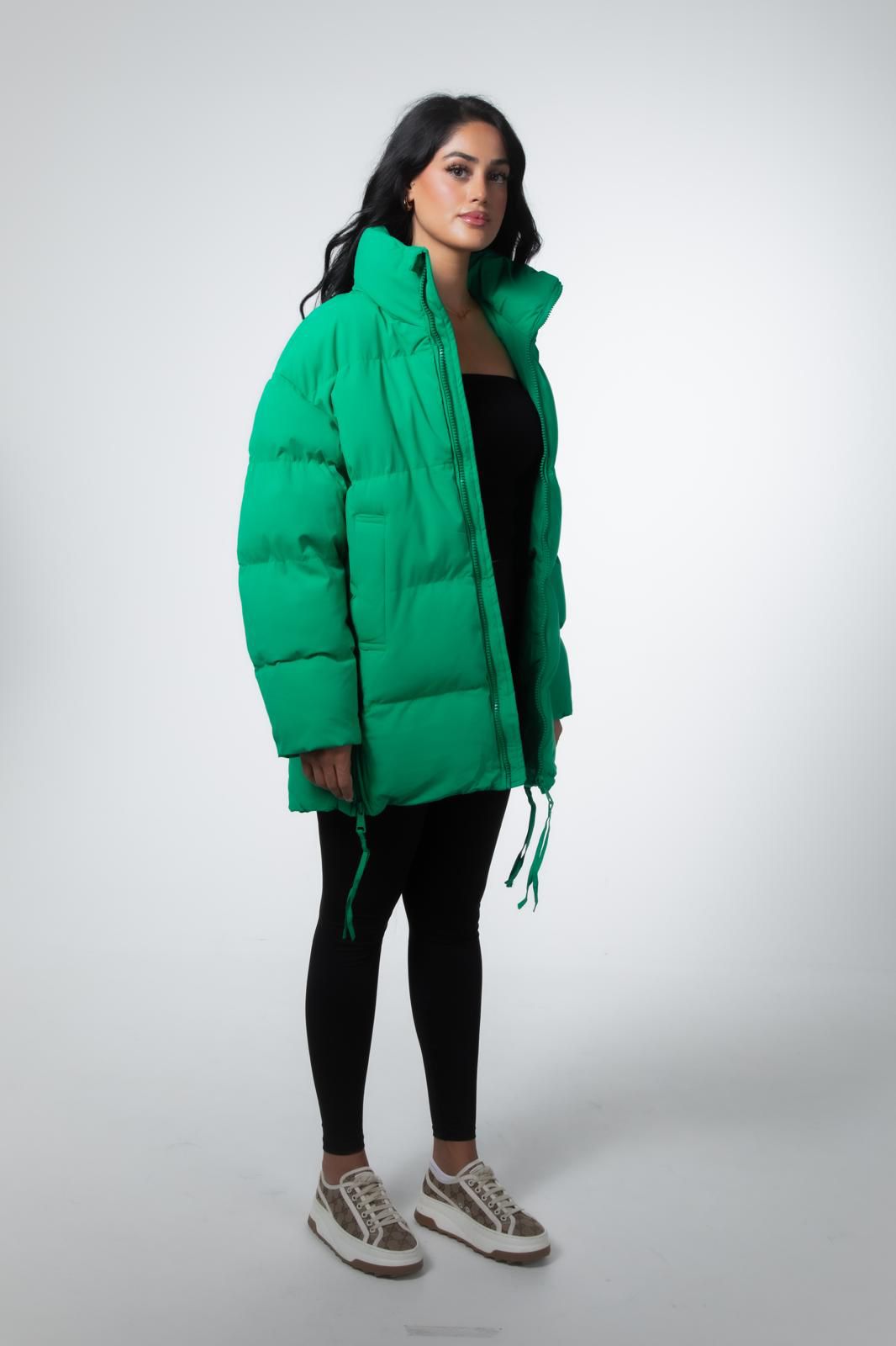 Neptune - Trendy jacke in zwart/groen