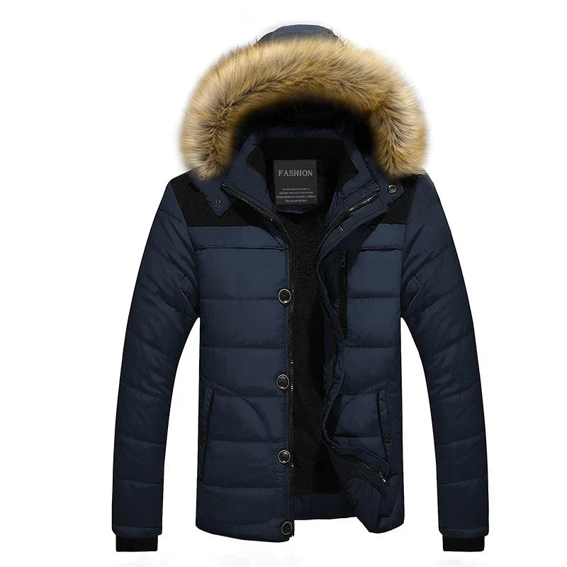 Kalido - Trendy parka met bontkraag en capuchon