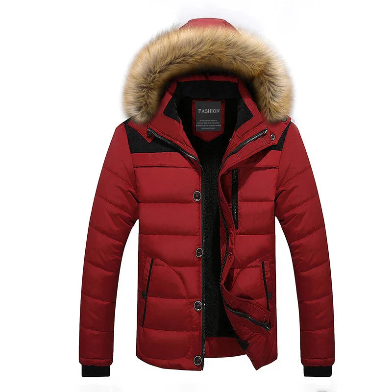 Kalido - Trendy parka met bontkraag en capuchon