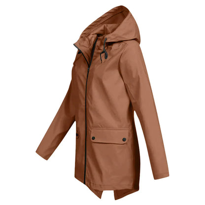 Violita - Waterdichte trenchcoat met rits voor dames