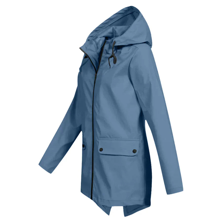 Violita - Waterdichte trenchcoat met rits voor dames