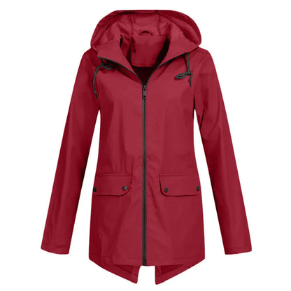 Violita - Waterdichte trenchcoat met rits voor dames