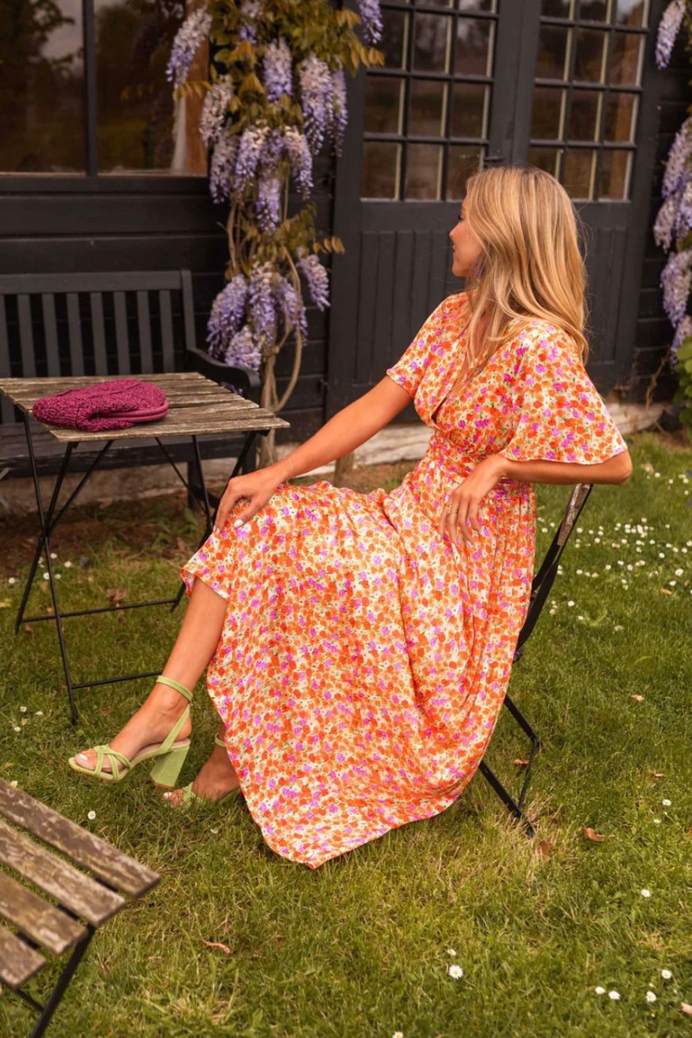 Odette - Elegante maxi-jurk met bloemenprint voor dames