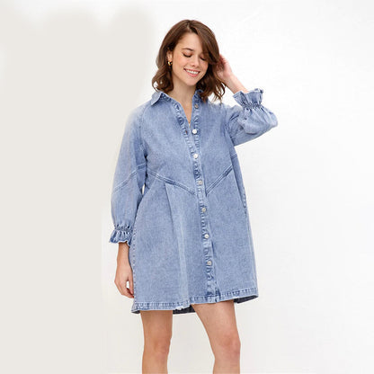 Noa - Trendy Denim Overhemdjurk voor Dames