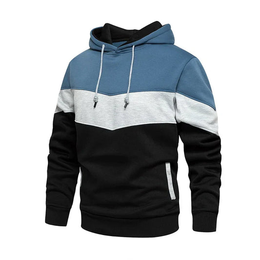 Christoffel - Gestreepte heren hoodie met capuchon