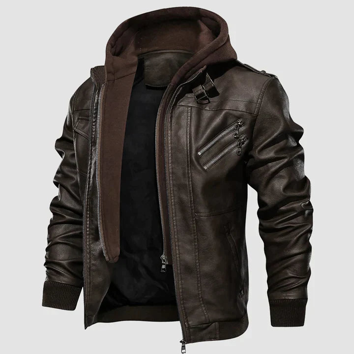 Cliff - Stoere Leren Motorjacke voor Avonturiers