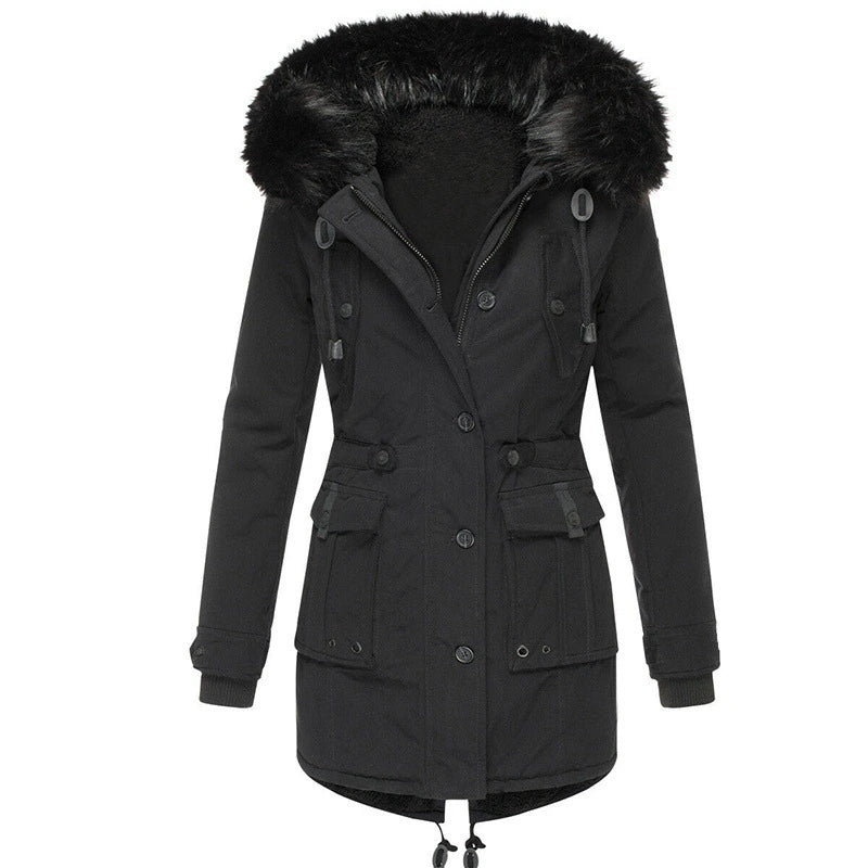 Caitlyn - Stijlvolle winterjas met een comfortabele faux fur capuchon