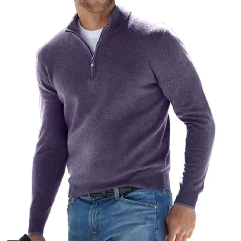 Jorrit - Trendy Reißverschluss Pullover voor Mannen