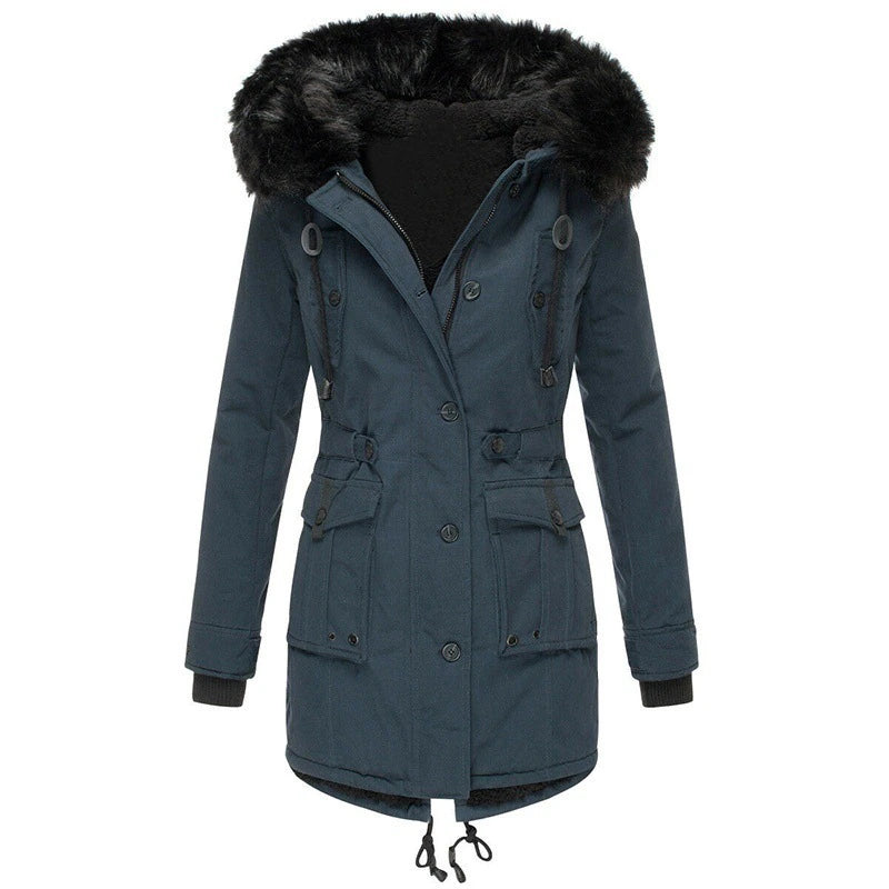 Caitlyn - Stijlvolle winterjas met een comfortabele faux fur capuchon