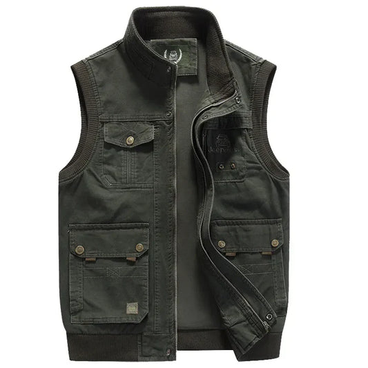 Adamo - Vintage Multi-Tasjes Vest voor Heren