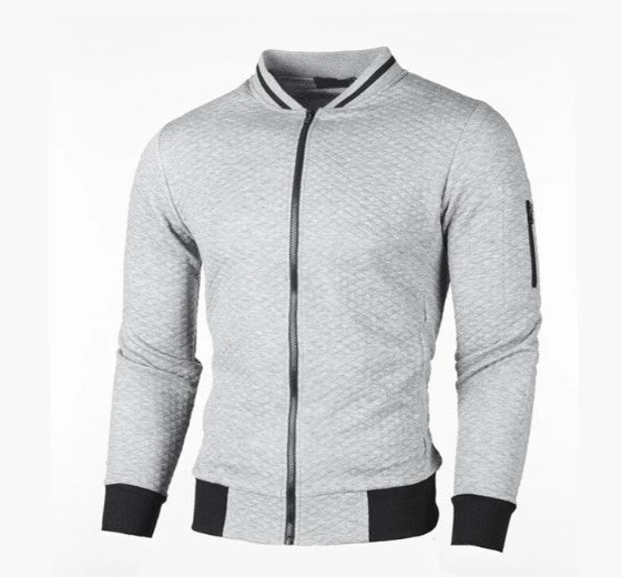 Cem - Heren sweatshirt met rits en opstaande kraag