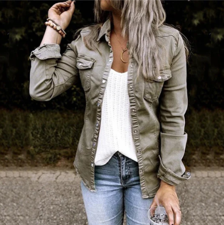 Katya - Trendy jeansjacke voor dames