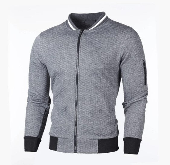 Cem - Heren sweatshirt met rits en opstaande kraag