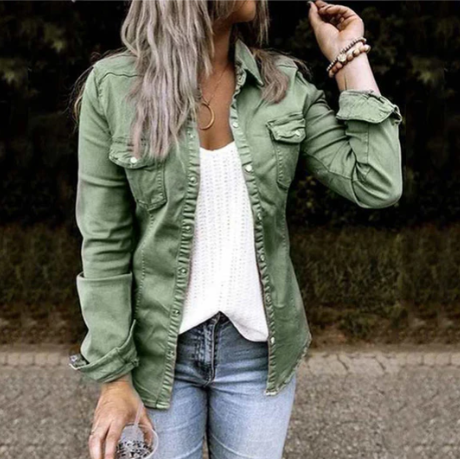 Katya - Trendy jeansjacke voor dames