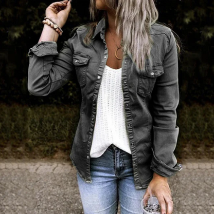 Katya - Trendy jeansjacke voor dames