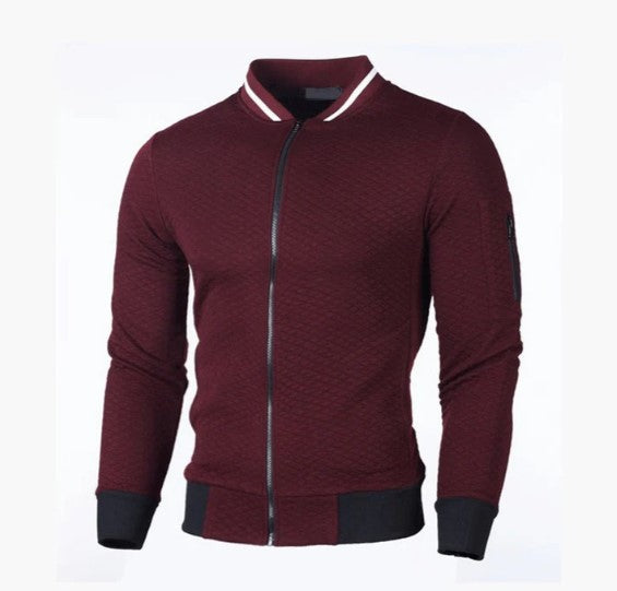 Cem - Heren sweatshirt met rits en opstaande kraag