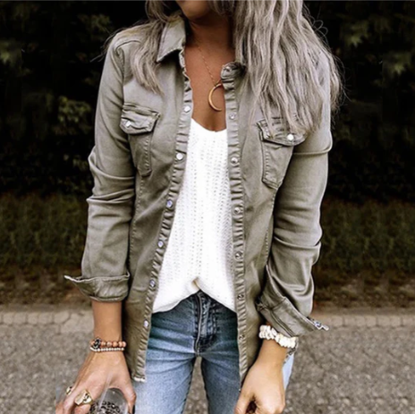 Katya - Trendy jeansjacke voor dames