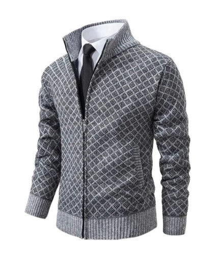 Sven - Jacquard gebreid vest voor herren