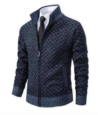 Sven - Jacquard gebreid vest voor herren