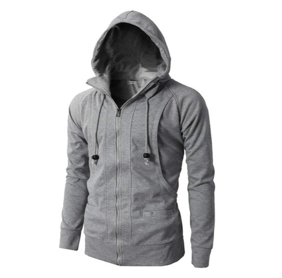 Hagar - Comfortabele heren hoodie met rits