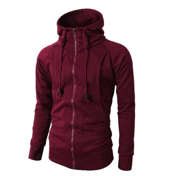 Hagar - Comfortabele heren hoodie met rits