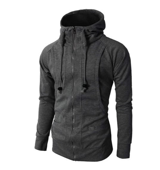 Hagar - Comfortabele heren hoodie met rits