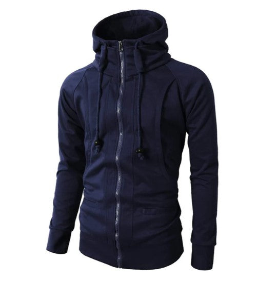 Hagar - Comfortabele heren hoodie met rits