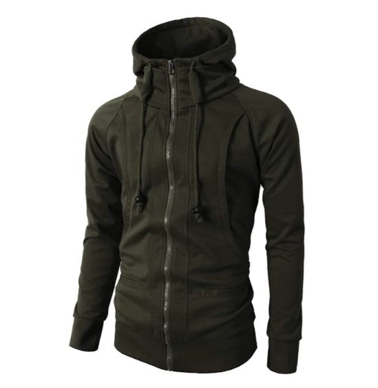 Hagar - Comfortabele heren hoodie met rits