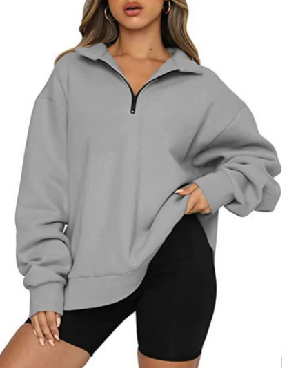 Elodie - Trendy Sweatshirt met Kraag voor Dames