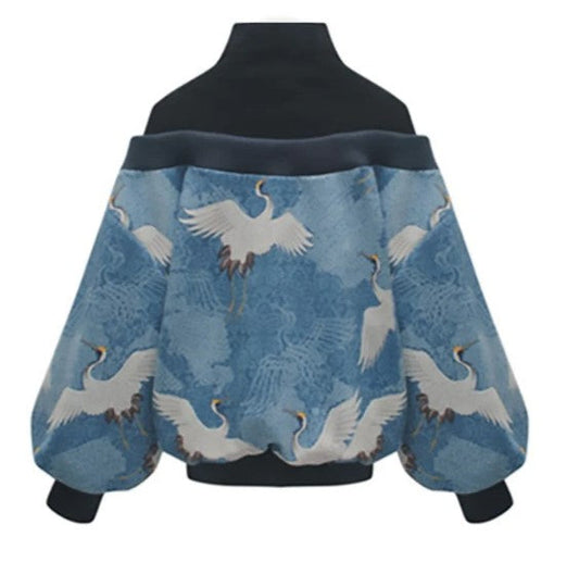 Dinah - Trendy sweatshirt met pofmouwen voor dames